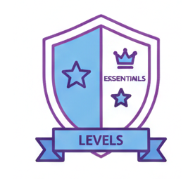 Icon representing two certification levels — Essentials and Excellence