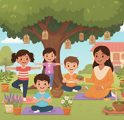 Ayurveda program for young learners — The Young Yogi initiative promoting traditional wellness practices