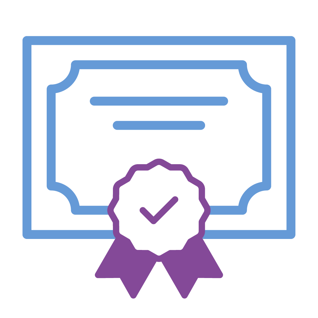 Certificate icon representing POSH training and workplace safety certification