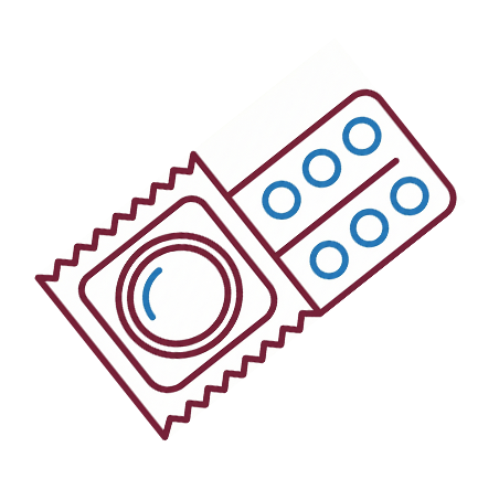 Icon representing contraception — contraceptive methods, myths, facts, and personal choices