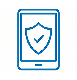 Icon representing cyberbullying and digital well-being — safe online behaviour and managing digital stress