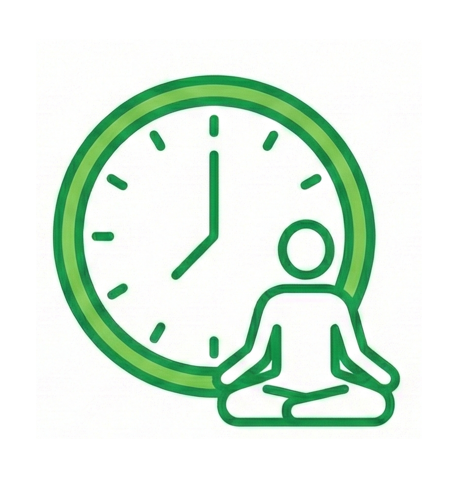 Icon representing Dinacharya — building daily rhythms for energy, focus, and calm